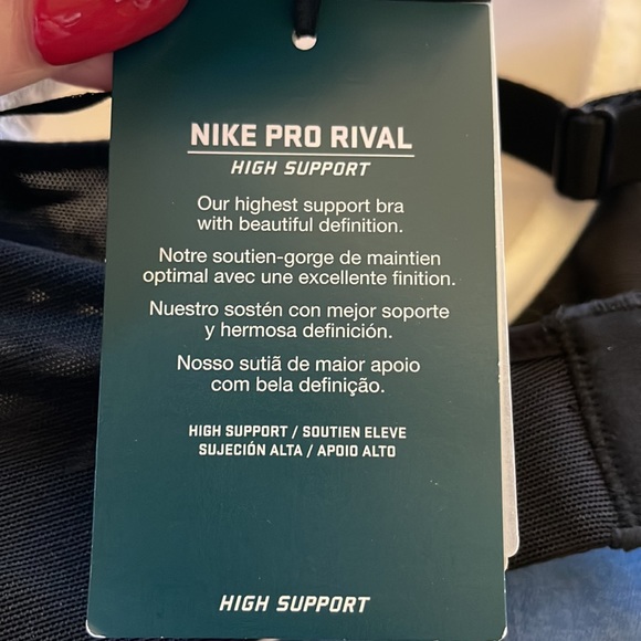 Nike pro high 360 support 36E T-back adjustable sports bra - Picture 5 of 8